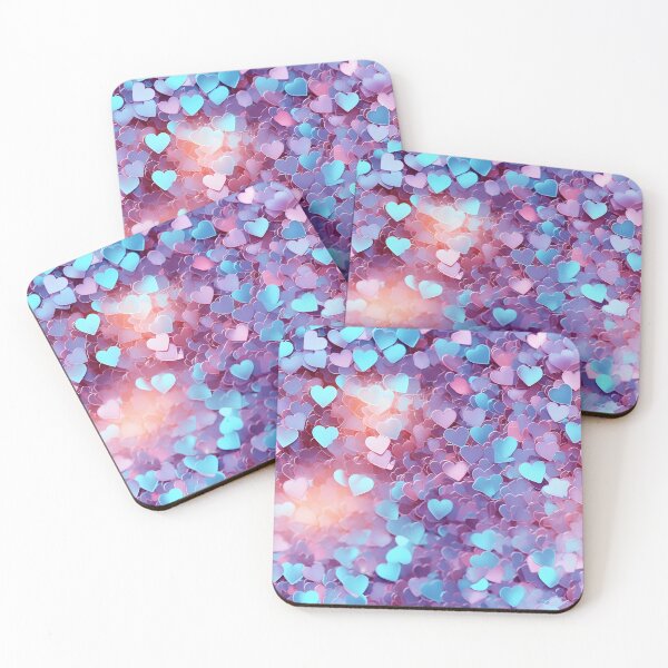 Item preview, Valentine's Day glitter heart collage designed and sold by dcrc.