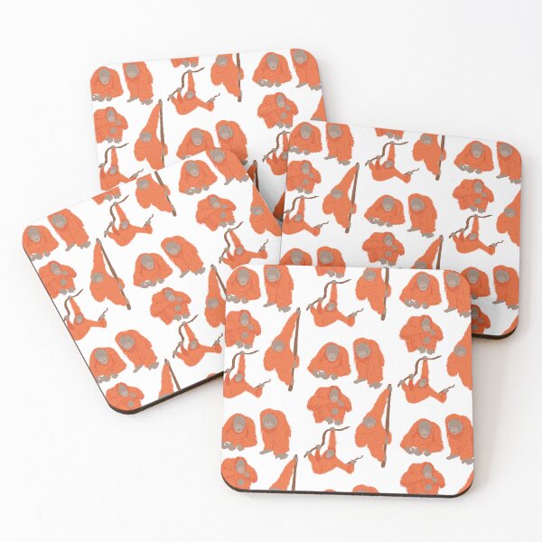 Item preview, Group of Orangutan Surface Pattern designed and sold by HowreSketch.