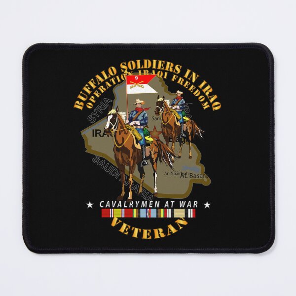Item preview, Army - Buffalo Soldiers in Iraq - OIF - Cavalrymen at War  w IRAQ SVC designed and sold by Military Insignia Products.