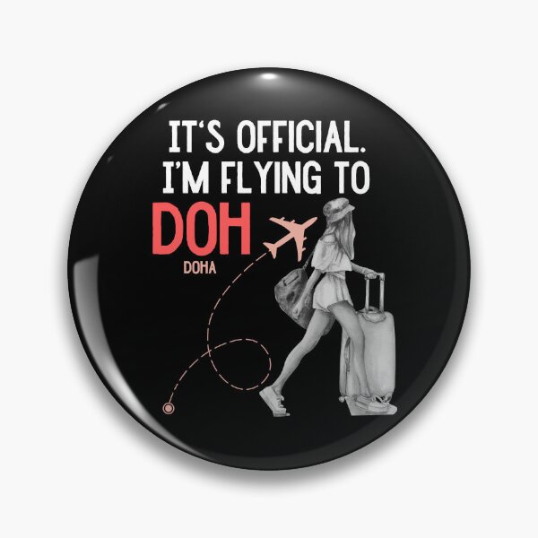 Item preview, It is official. Im flying to Doha DOH designed and sold by youraircraftart.