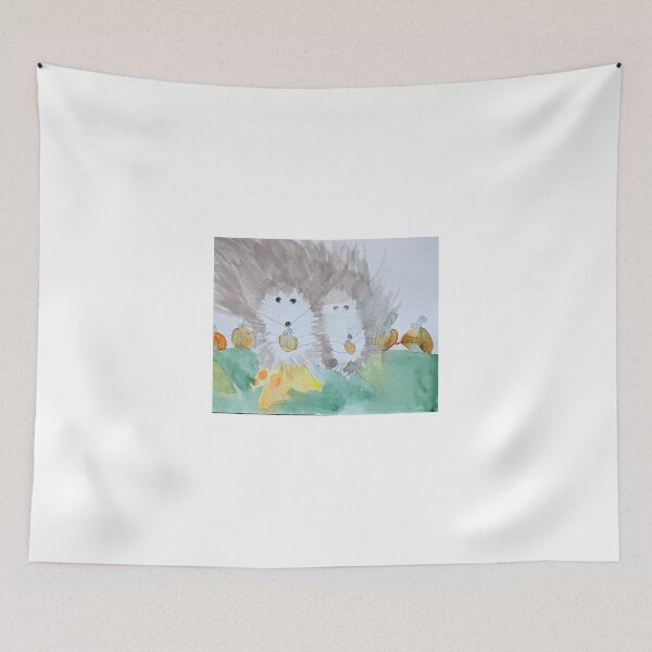 Item preview, hedgehogs watercolor designed and sold by EandADesigns.