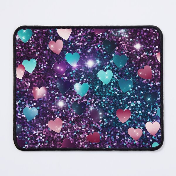 Item preview, Valentine's Day glitter heart collage designed and sold by dcrc.