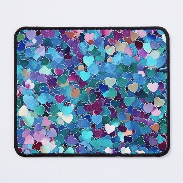 Item preview, valentines day glitter heart collage, heart, designed and sold by dcrc.