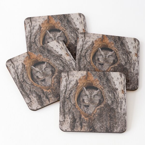 Item preview, Screech Owl in Tree Cave designed and sold by Vargulich.