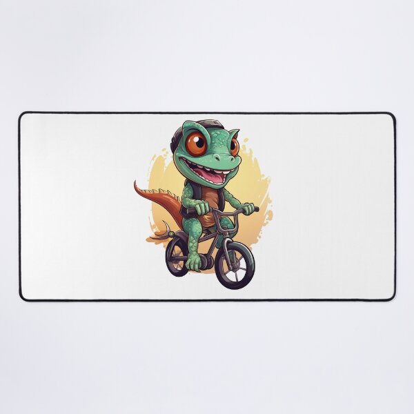 Item preview, Cute Gecko on a Bike designed and sold by VirtualArtGuy.