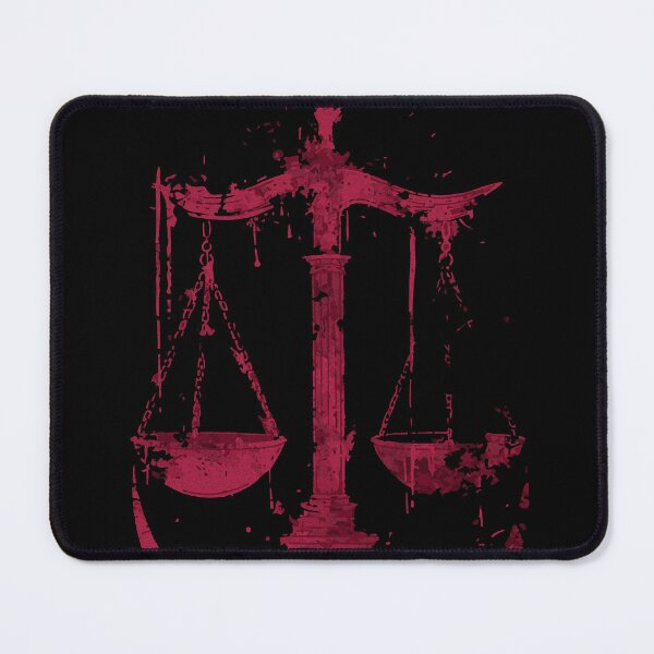 Item preview, Crimson Scales - Libra Zodiac Grunge Design designed and sold by Sir Meow Meow.