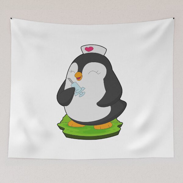 Item preview, Penguin Nurse Syringe designed and sold by Snabdesign84.