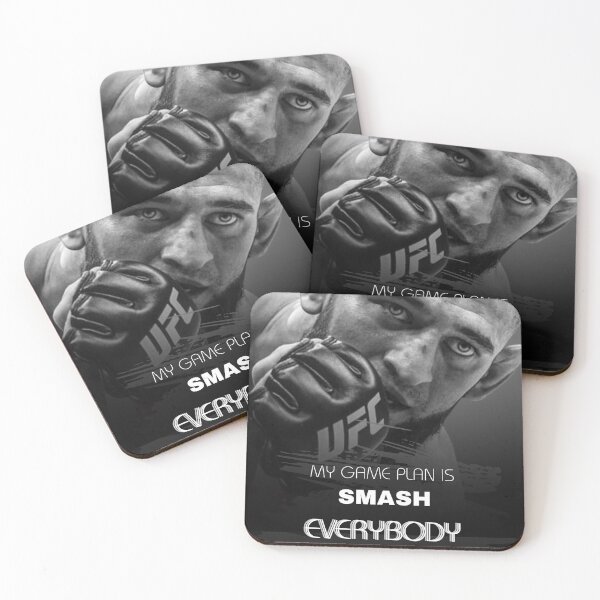 Item preview,  Khamzat Chimaev Portrait Art Quote- "Im Gonna Smesh Everybody" designed and sold by SuccessInsanity.
