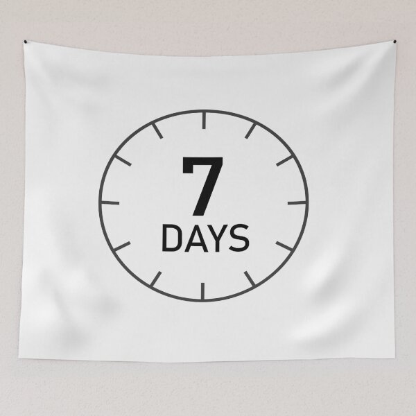 Item preview, 7 Days Sign designed and sold by wa2022.
