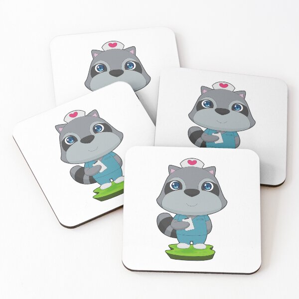 Item preview, Racoon Nurse Notepad designed and sold by Snabdesign84.