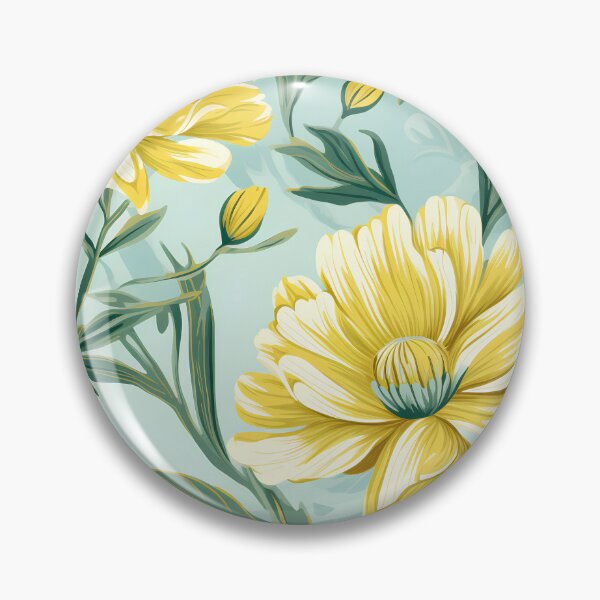 Item preview, Yellow flower growing out of leaves designed and sold by sakurashorty.