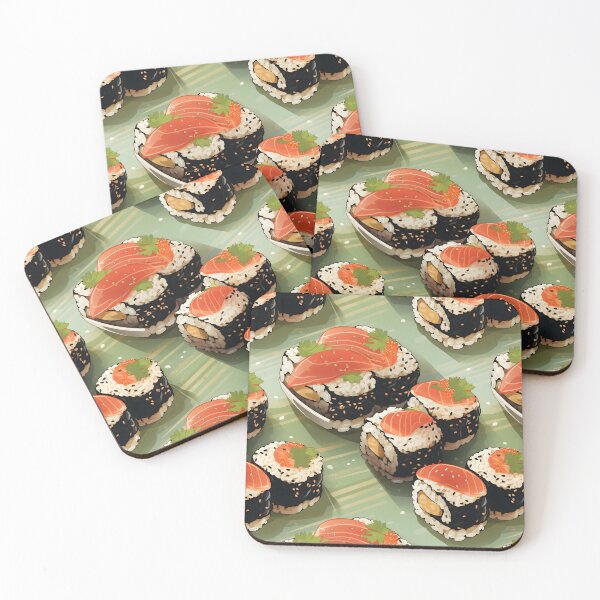 Item preview, Sushi Delight - Exquisite Musubi Pattern Design designed and sold by VoyteksDesigns.