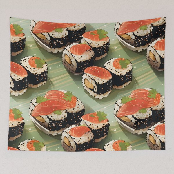 Item preview, Sushi Delight - Exquisite Musubi Pattern Design designed and sold by VoyteksDesigns.