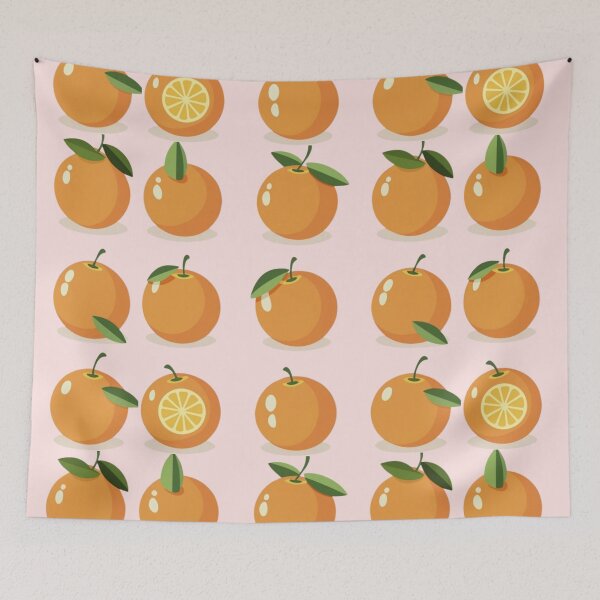 Item preview,  Naranja ; Patrón tropical designed and sold by PatternInArt.