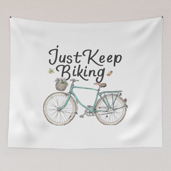 Item preview, Just Keep Biking Bicycle 4 designed and sold by Psycho-Crazy.