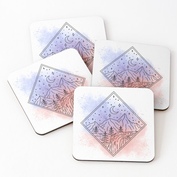 Item preview, Pink And Grey Moon landscape Aesthetics designed and sold by AestHenni17.