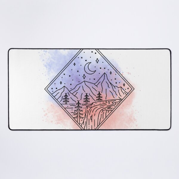 Item preview, Pink And Grey Moon landscape Aesthetics designed and sold by AestHenni17.