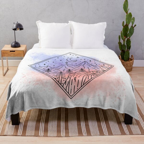 Item preview, Pink And Grey Moon landscape Aesthetics designed and sold by AestHenni17.