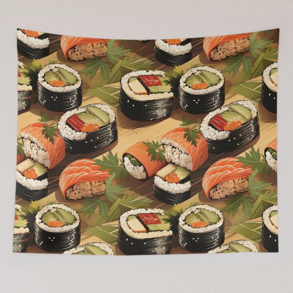 Item preview, Sushi Delight - Exquisite Musubi Pattern Design designed and sold by VoyteksDesigns.
