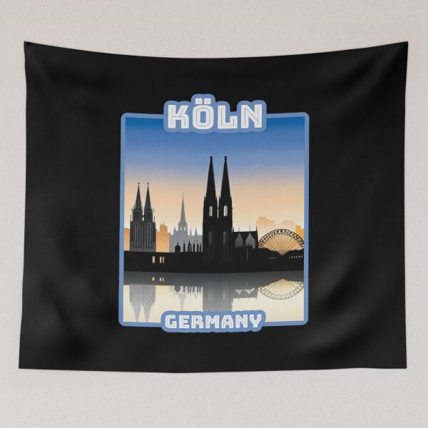 Item preview, Architectural skyline landscape of Köln, Germany. Beautiful travel design. designed and sold by Unitepeople.