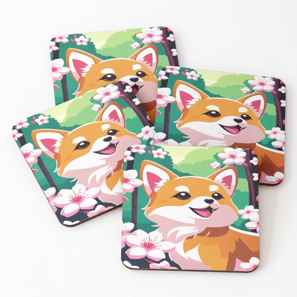 Item preview, Adorable Corgi Delight: A Blossoming Spring Fantasy designed and sold by CutesyKoala.