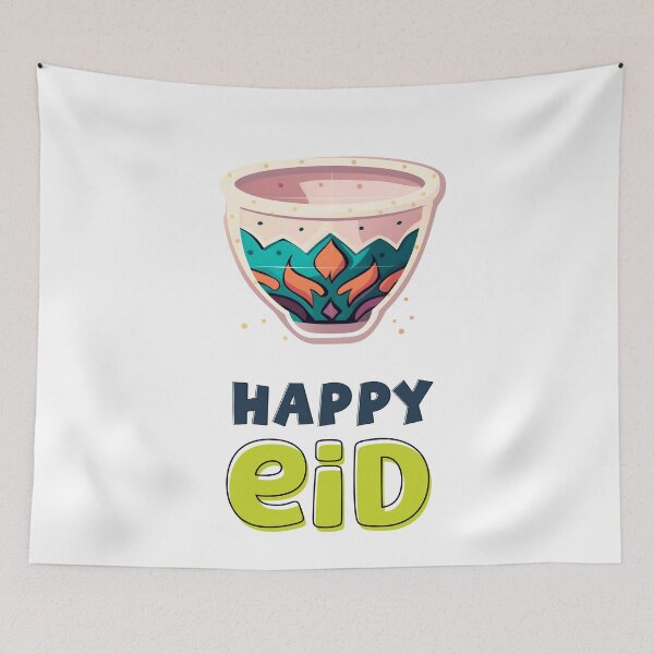 Item preview, Happy Eid Fitr Greetings May God Accept Your Fasting- Joyeux Eid designed and sold by FUNqoosh.