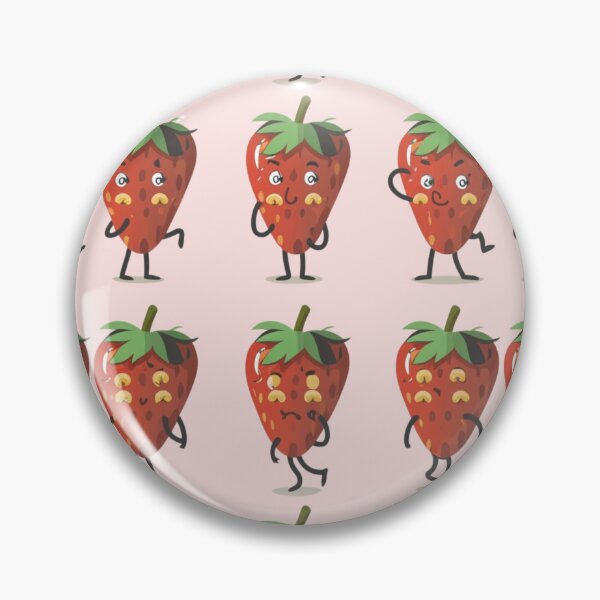 Item preview,  Kawaii Strawberry Pattern designed and sold by PatternInArt.