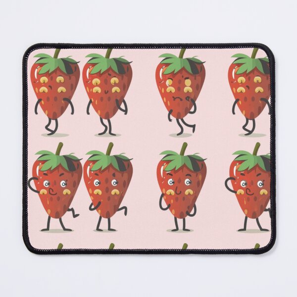 Item preview, Kawaii Strawberry Pattern designed and sold by PatternInArt.