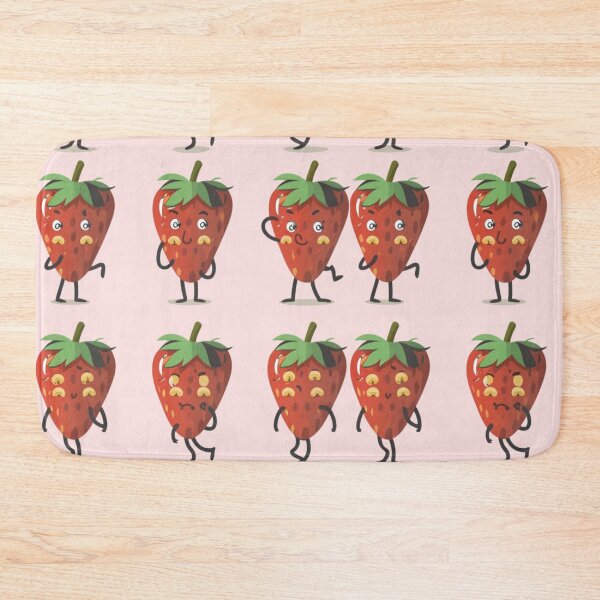Item preview,  Kawaii Strawberry Pattern designed and sold by PatternInArt.