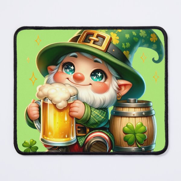 Item preview, Beer Gnome in St. Patrick's Day designed and sold by pencil-art98.