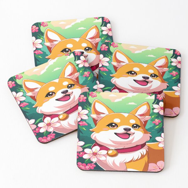 Item preview, Adorable Corgi Delight: A Blossoming Spring Fantasy designed and sold by CutesyKoala.