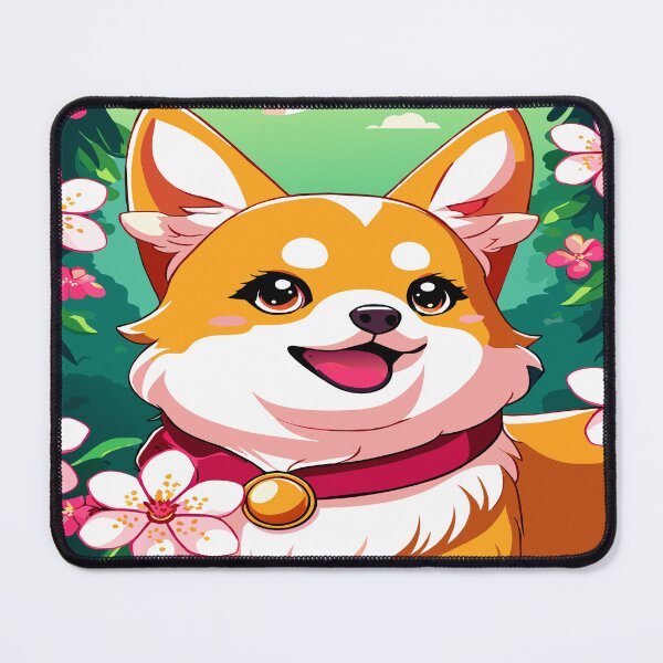 Item preview, Adorable Corgi Delight: A Blossoming Spring Fantasy designed and sold by CutesyKoala.