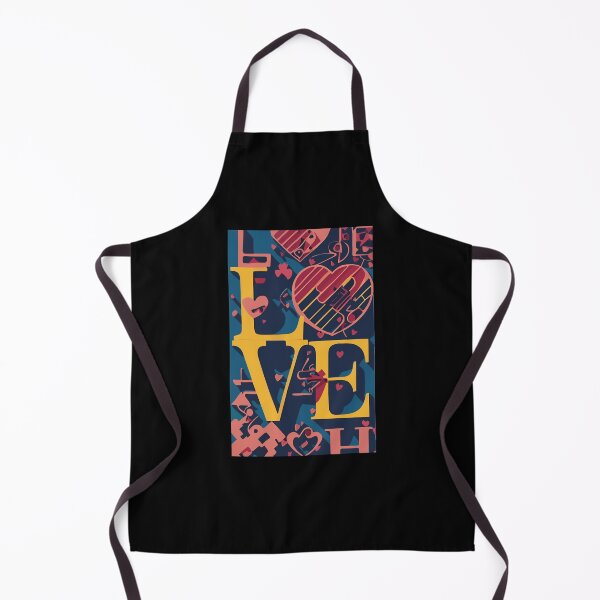 Item preview, Yellow LOVE inscription on a blue background designed and sold by LuckyFamily.