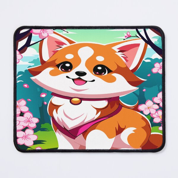 Item preview, Adorable Corgi Delight: A Blossoming Spring Fantasy designed and sold by CutesyKoala.