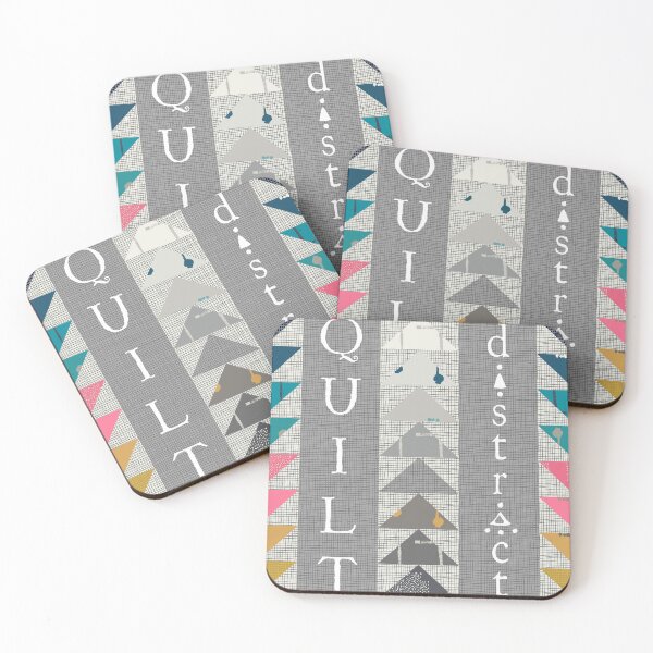 Item preview, QUILT DISTRaCT district, quilt lover flying geese blocks in Imprint design by Katarina Roccella designed and sold by Katarina Roccella.