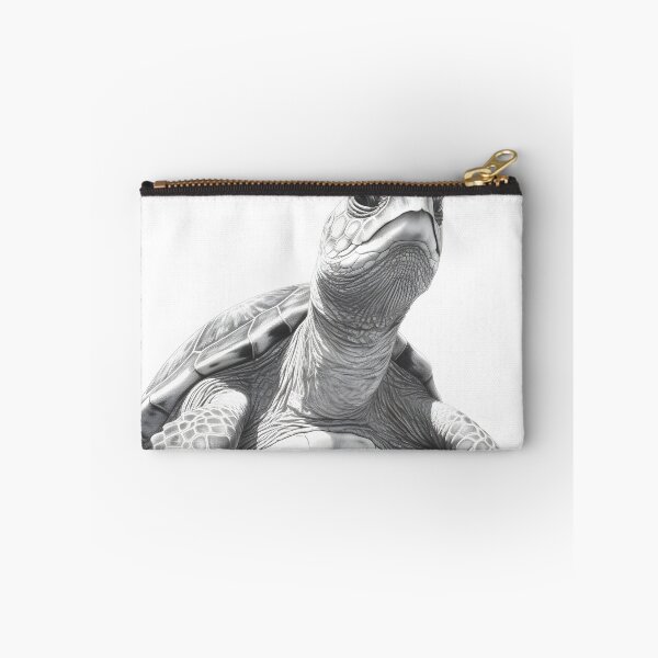 Item preview, Black and white Land turtle pencil drawing designed and sold by Pencil-Art.