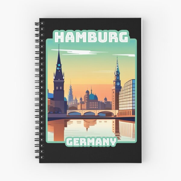 Item preview, Architectural landscape of Hamburg, Germany. Beautiful travel design. designed and sold by Unitepeople.