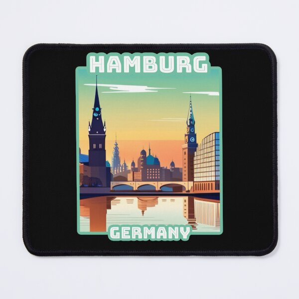 Item preview, Architectural landscape of Hamburg, Germany. Beautiful travel design. designed and sold by Unitepeople.