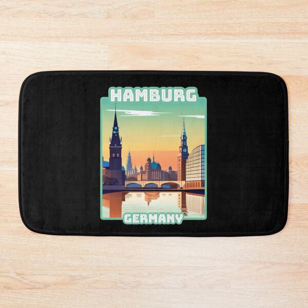 Item preview, Architectural landscape of Hamburg, Germany. Beautiful travel design. designed and sold by Unitepeople.