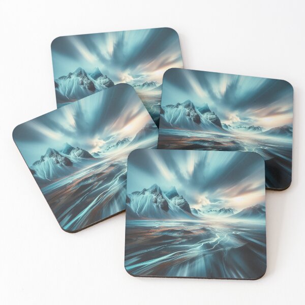Item preview, Magical dawn among the snowy mountains designed and sold by Lyavalio.