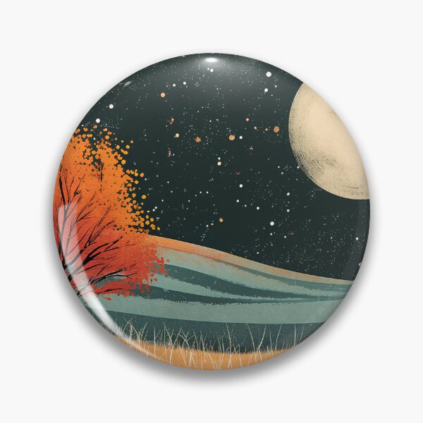 Item preview, Fantastic landscape with a big moon designed and sold by randrdesign.