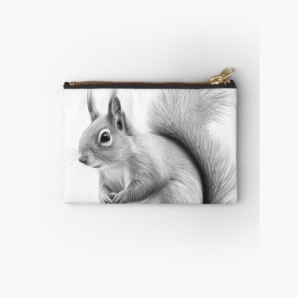 Item preview, Black and white Squirrel pencil drawing designed and sold by Pencil-Art.