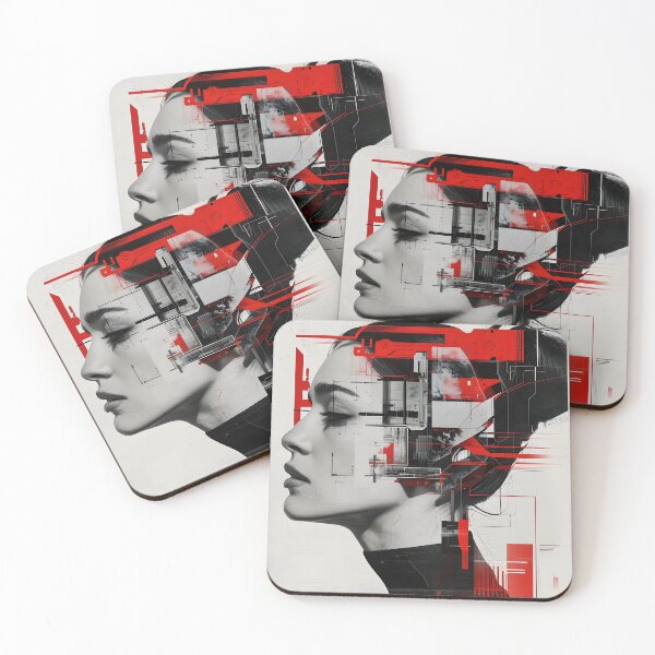 Item preview, Portrait of a cyberpunk girl designed and sold by Blissandlove.