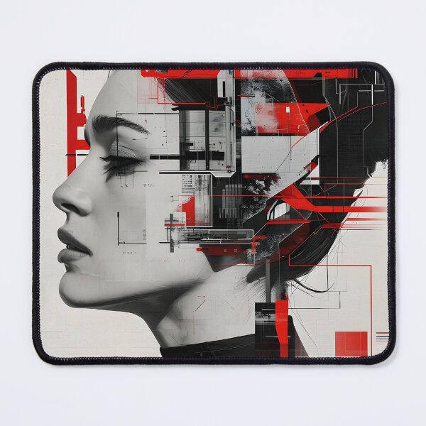 Item preview, Portrait of a cyberpunk girl designed and sold by Blissandlove.