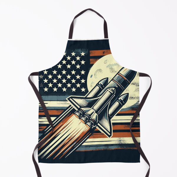 Item preview, Vintage American Flag and Rocket designed and sold by Astral-Artisan.