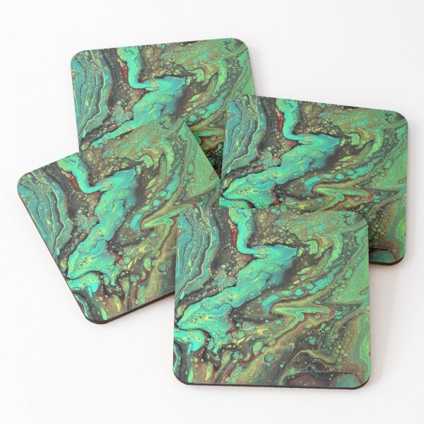 Item preview, Yakety 2 Bold Green Abstract Acrylic designed and sold by Doug  Siegel.