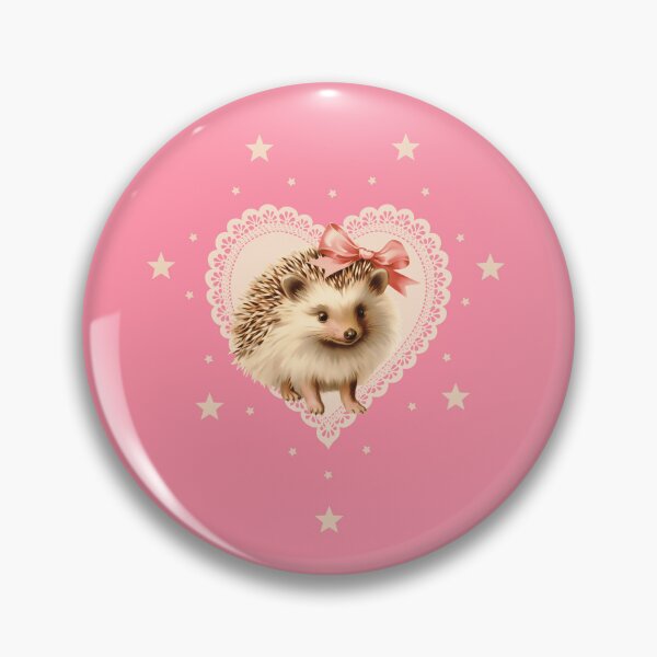 Item preview, Hedgehog With Heart Bow Tie And Stars designed and sold by jenmountainen.