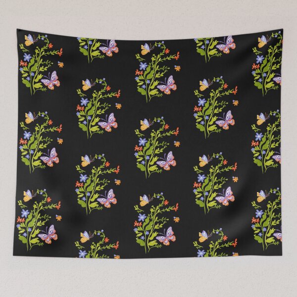 Item preview, Majestic Butterflies Amid Lush and Lovely Florals designed and sold by Digistorma.