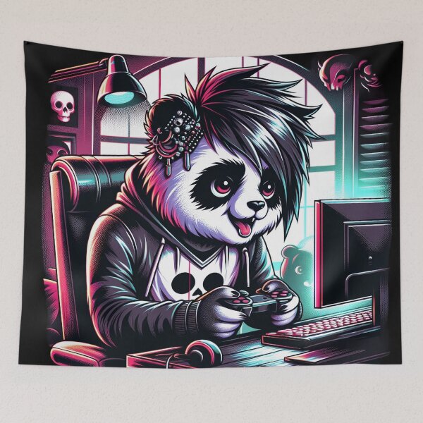 Item preview, Emo Gaming Panda designed and sold by czarnyfeniks.