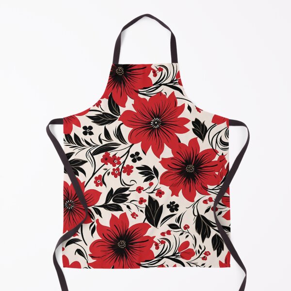 Item preview, Red Floral in White Background designed and sold by sakurashorty.